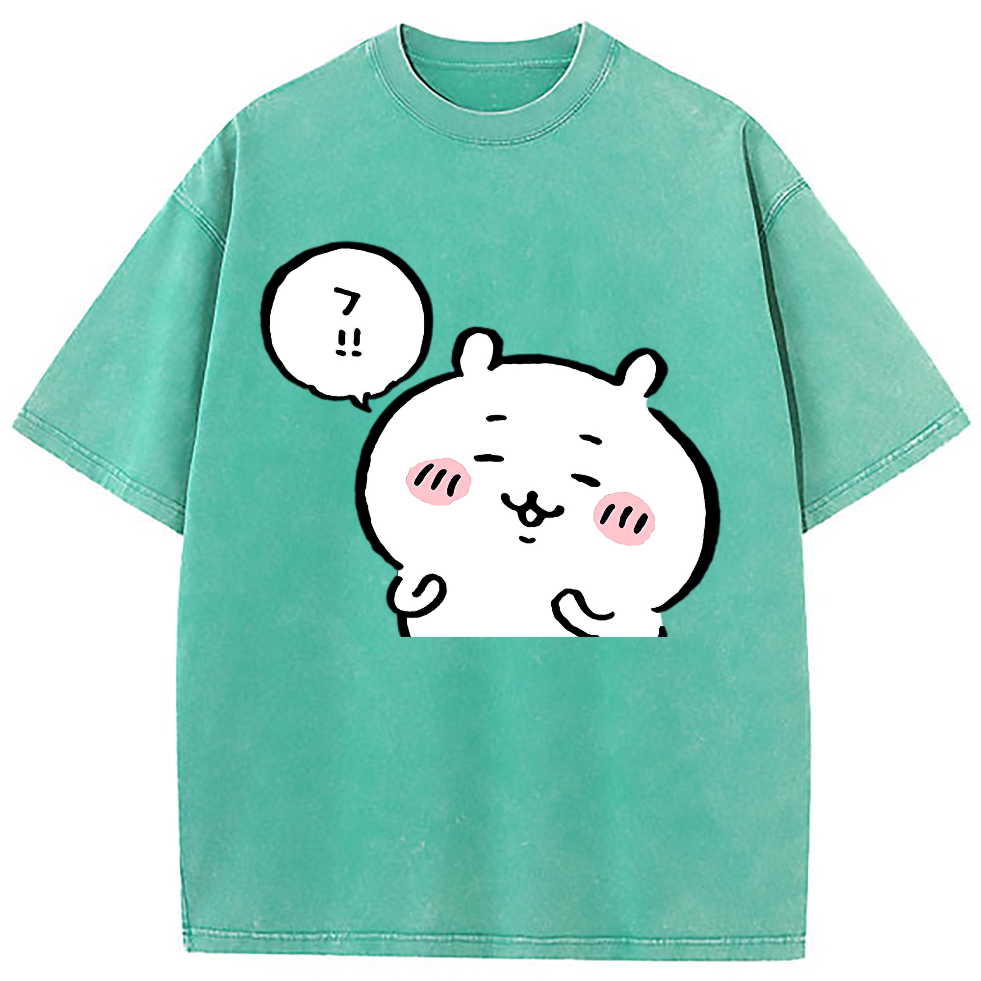 （画像用） ちいかわ ちいかわ Chii-kawa chiikawa 綿100% ヴィンテージ風 半袖Tシャツ（フロントプリント）